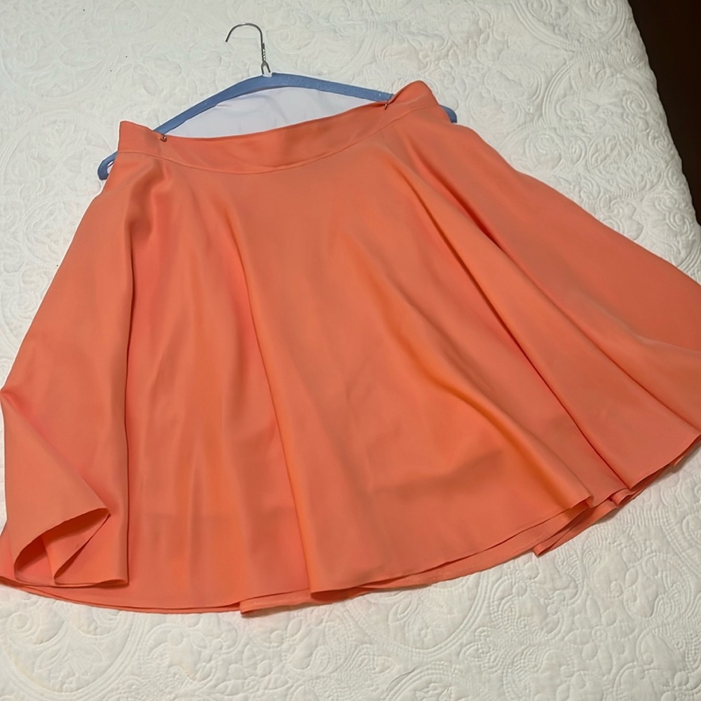 Peach circle skirt skater girl size 10